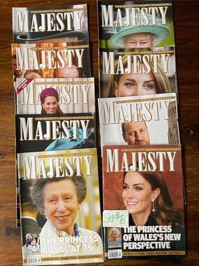 9 Majesty (Set #B) Quality Royal Magazine British Monarchy UK Royal Family